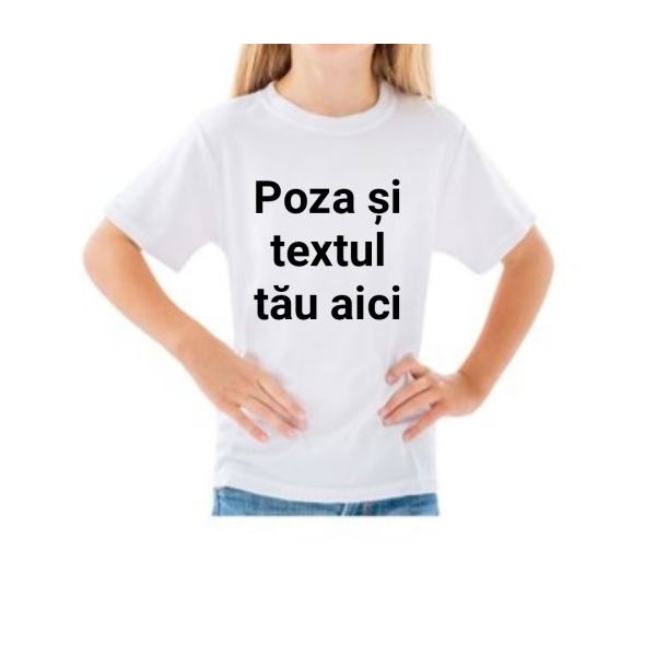 Tricou alb copii