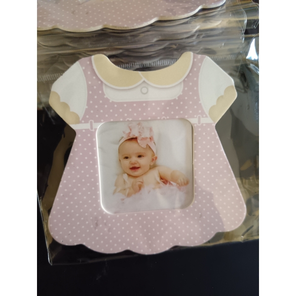 Magnet bebe rochiță roz