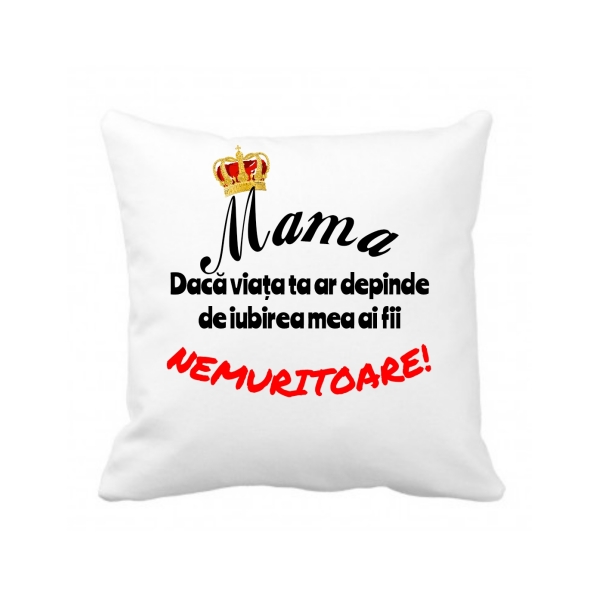 Pernă personalizată ,,Mama"